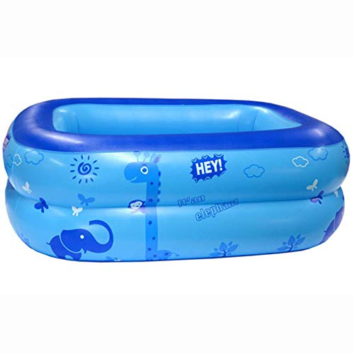 ZHKGANG Swimming Pool Inflatable Children's Adult Play Pool Large Household Thickening Pool Outdoor Use For Children's PVC Blue,Blue-120 * 78 * 37cm