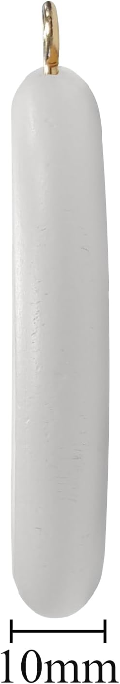 Merriway BH05962 (10 Pcs) Wooden Curtain Drapery Pole Rod Rings with Screw Eye, Inner Diameter 45 mm (1.88 Inch) Outer Diameter 70 mm (2.3/4 Inch), White - Pack of 10 Pieces
