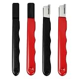 4PCS Aiguiseur d'Outils de Jardin, Affuteur Secateur et Couteaux, Pierre de Carbure Portab...