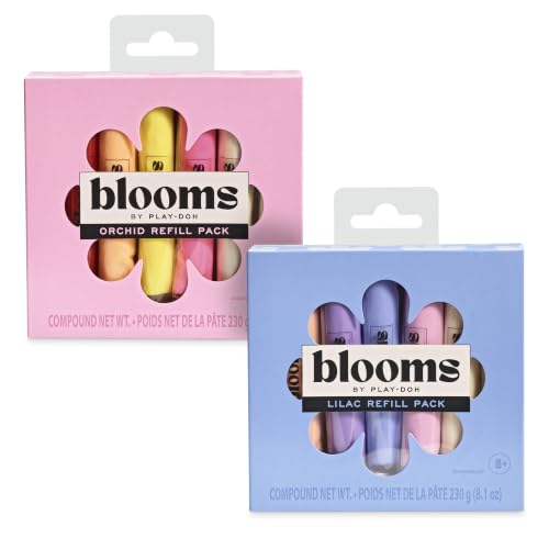 Play-Doh Blooms Color Refill Lilac & Orchid 12-Pack Bundle