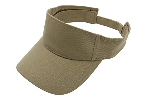 Top Level Sun Sports Visor Men Women - One Size Cap Hat,Khaki