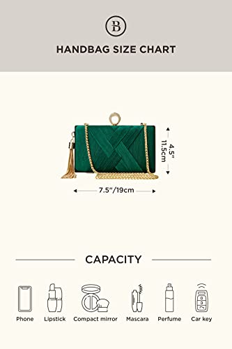 BABEYOND Clutch Purses for Women - Evening Bag Tassel Pendant Clutch for Bride Party Prom Wedding - Image 8