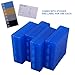 100-Round Blue Plastic Ammo Box with Sturdy Hing and Snap-Lock Latch | Semi-Transparent Cover – 4 Pieces