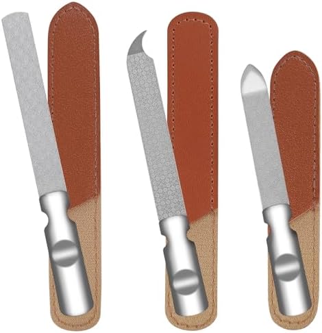 Amazon.com : Stainless Steel Nail File (3 Pack) for Natural Nails ...