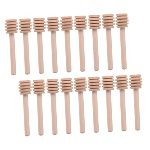MAGICLULU Varillas Mezcladoras de Miel de Madera Auténtica de 8 Cm Reutilizables para Miel Jarabe Y Mermelada Se Pueden Lavar a Mano Recomendado para Navidad