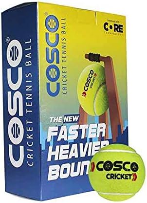 12001 Rubber Cricket/ Tennis Ball, (Green) Standard Size