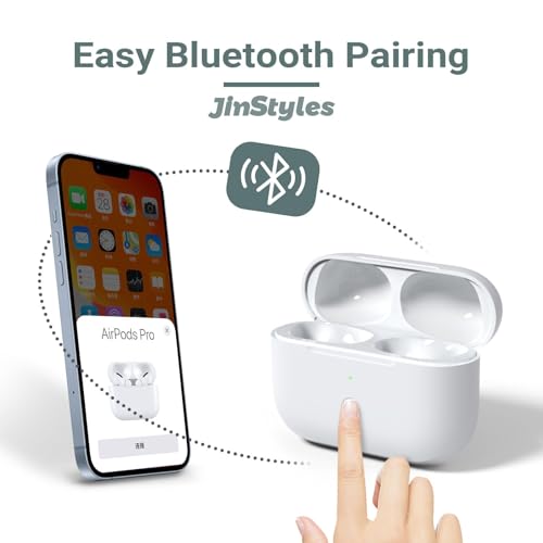 Image of Wireless Charging Case Compatible for AirPods Pro 2nd & 1st Generation - Replacement Charger Case with Bluetooth Pairing Sync Button