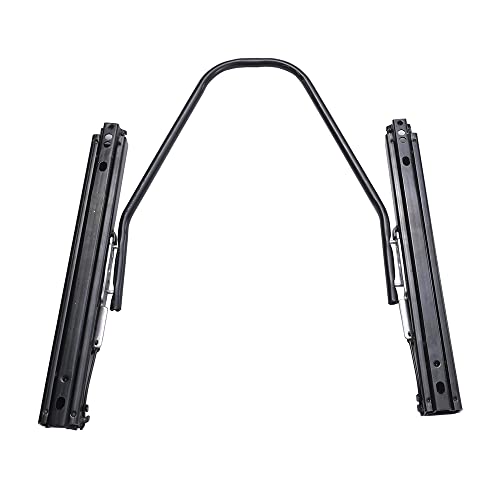 Demotor Performance 2Pcs Universal Adjustable Pvc With Suade Material Black & Red Racing Seats With Double Slider #TOP7