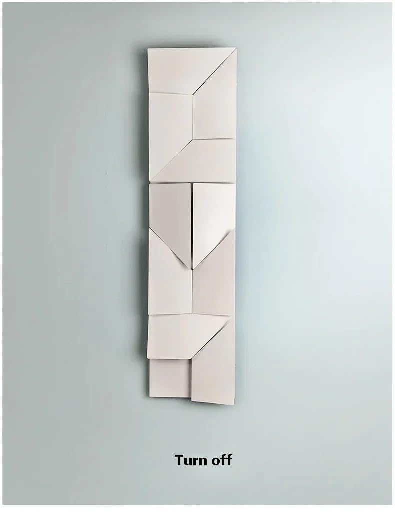 Lampada da parete di design italiano con sfondo a LED, modello creativo, arte, for interni, soggiorno, sala pranzo, camera letto, corridoio, arredamento for la casa(Warm light 3000K,L30 H120 W8cm)