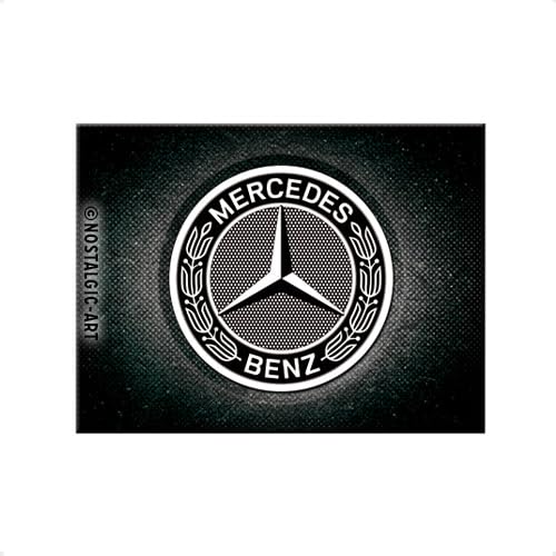 Nostalgic-Art Retro Kühlschrank-Magnet, 6 x 8 cm, Mercedes-Benz – Logo Black – Geschenk-Idee für Mercedes-Benz Accessoires Fans, aus Metall, Vintage Design Nostalgic-Art Retro Kühlschrank-Magnet, 6 x 8 cm, Mercedes-Benz – Logo Black – Geschenk-Idee für Mercedes-Benz Accessoires Fans, aus Metall, Vintage Design