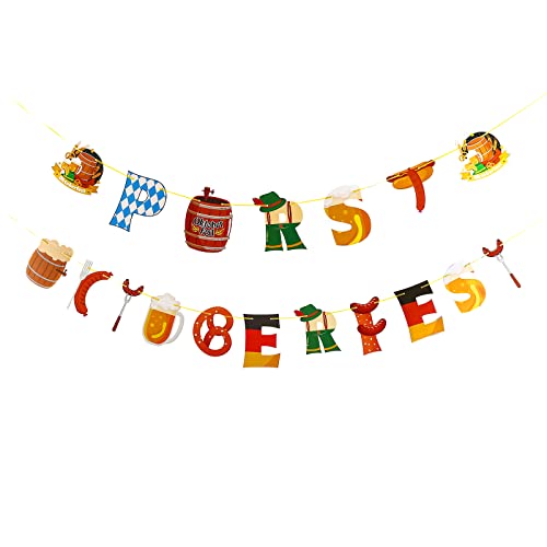 Guirnalda de Oktoberfest, decoración bávara, decoración para fiestas de cerveza, festival de Múnich Cover