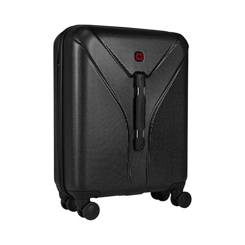 Wenger Ibex Maleta Carry-on de Carcasa rígida, Equipaje de Mano, Trolley, 35 l, Cierre de Seguridad, Mujer, Hombre, Viajes, Vacaciones, Negro, 612039