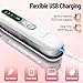 SUNMAY Voga Plus Ionic Cordless Hair Straightener and Curler, Flat Iron Hair Straightening with Fast Heating Ceramic Coating, Hair Straightener for Travel, USB Rechargeable Hair Iron Straightener