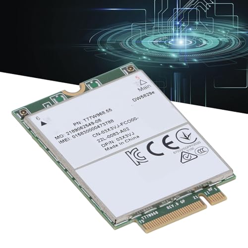 Módulo 4G, T77W968 DW5829e Cat 16 LTE Tarjeta de Red para laptops 7320 7330 7520 7530 7430, Tecnología MIMO 4x4, Material PCB premium miniatura 3