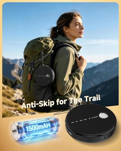 Qobayleo Portable Bluetooth CD Player