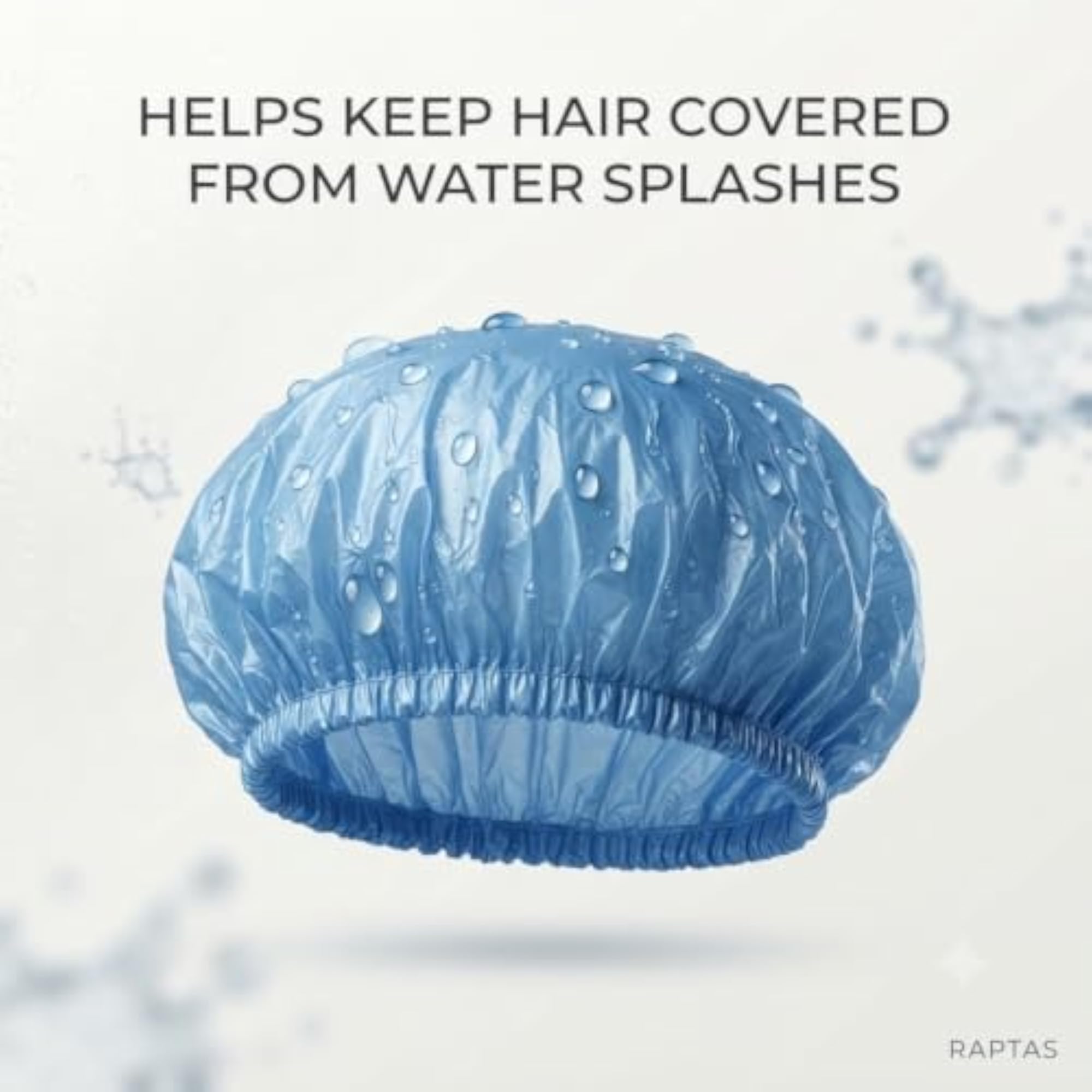 Disposable Waterproof Plastic Shower Caps, 50 Pcs