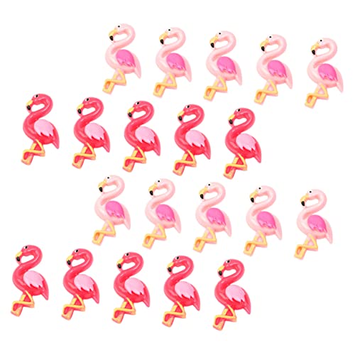Petit accessoires faire la fête flamant rose résine pour filles