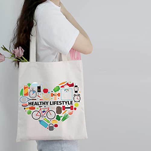 Bolso tote de lona MEIKIUP para dietista, regalo para nutricionista, graduación o profesional RD miniatura 2