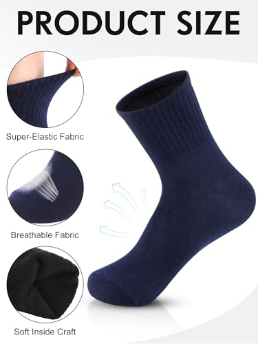 Image of Tarpop 100 Pairs Bulk Mens Socks Moisture Wicking Casual Sports Ankle Socks for Homeless Unisex Adult Men Women