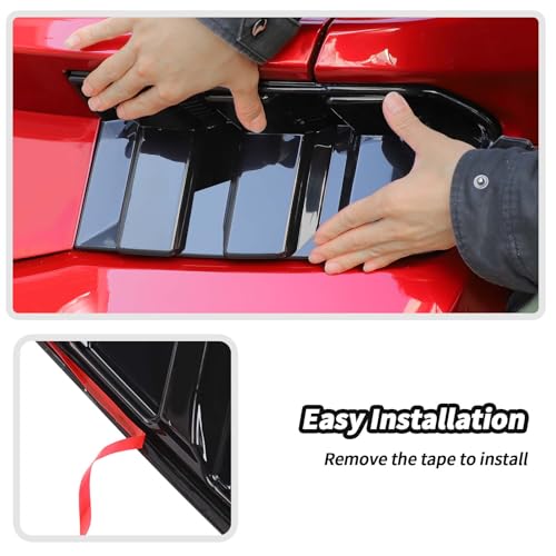Image of JeCar Smoked Tail Light Cover Trim Guards for 2024+ Ford Mustang Exterior Decoration Accessoreis