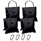 Eurmax Saddle Design Water Weight Bag Heavy Duty Water Saddlebag Portable Water Bags Outdoor Weights Photo Video Studio Stand 4-Pack(Black)