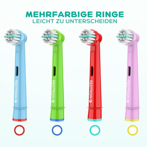 REDTRON-Kinder-Elektrische-Zahnbürstenköpfe Kompatibel mit Oral B, Soft Bristles Kinder-Zahnbürstenköpfe, Kinder-Ersatz-Zahnbürstenkopf für empfindliche Zähne und Zahnfleisch (16er-Pack) – Bild 6