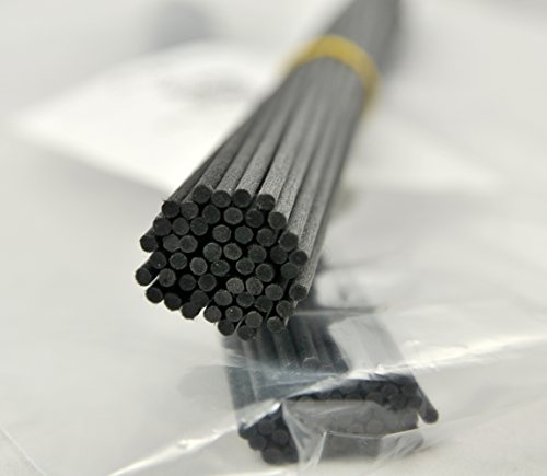 50 Pieces Fiber Reed Diffuser Replacement Refill Sticks For Aroma Fragrance (Black, 12" X3Mm) #TOP4