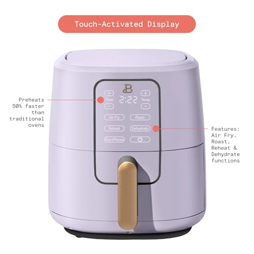 Beautiful-6-Qt-Air-Fryer-with-TurboCrisp-Technology-Touch-Activated-Display-1750W-Fast-Cooking-Adjustable-Temperature-90F-400F-Dishwasher-Safe-Automatic-Shut-Off-Non-Stick-Basket-Lavender Beautiful 6 Qt Air Fryer with TurboCrisp Technology Touch Activated Display 1750W Fast Cooking Adjustable Temperature 90F 400F Dishwasher Safe Automatic Shut Off Non Stick Basket Lavender