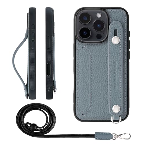 HANATORA for iPhone 16Pro �P�[�X �{�v �ϏՌ� �w�ʃx���g �X�g���b�v�����O �X�}�z�P�[�X �X�}�z �X�^���h�@�\ �l�b�N�X�g���b�v �t�� �J�[�h�|�P�b�g �V�������N���U�[ �M�t�g �u���[�O���[ CGHGZ-16Pro-BlueGr
