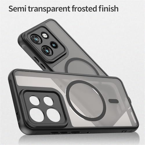 Image of Compatible with Motorola ThinkPhone 25 Case Cover,Compatible with MagSafe,Anti-Fall,Compatible with Motorola Edge 60 Neo XT2509-1 Cell Protective Phone Case Black
