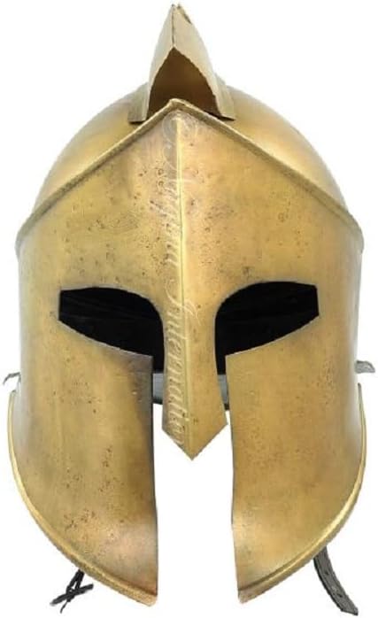 Handmade Antique Spartan Helmet Brass Medieval Hoplite Helmet