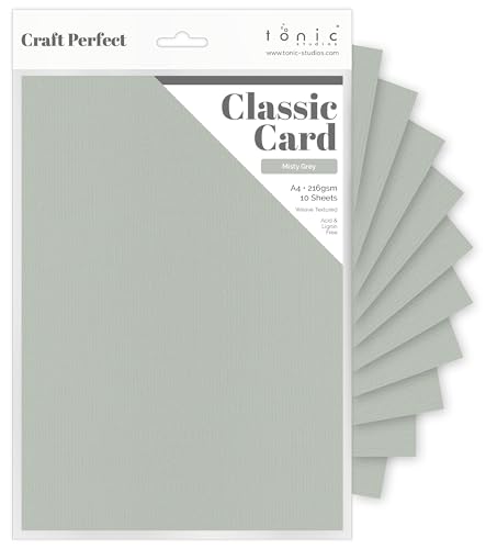 Carte texturée Craft Perfect Weave papier gris scrapbooking
