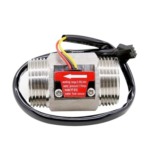 Capteur de débit d'eau en acier inoxydable 1-1/2" DC 5-18 V pour contrôle de liquide