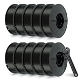 Kingroon PETG 3D Printer Filament, 10 Rolls, Dimensional Accuracy +/- 0.03 mm, 10kg Spool(22lbs), 1.75 mm, Black