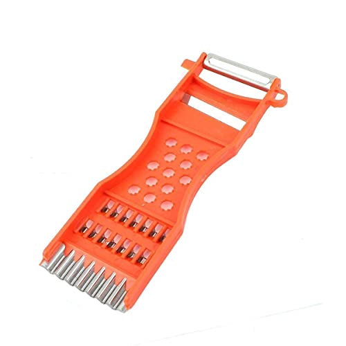 Saim Vegetable Peeler Metal Scraper Fruit Grater Slicer Orange Red 3 Pcs #TOP4
