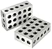 Produktbild uyoyous 2 Stück Parallelblöcke Metrische 1-2-3 Präzisionsblöcke 23 Löcher Fräsmaschine Parallelen Spannblock Blöcke Präzision 0,0001"25.4x50.8x76.2MM