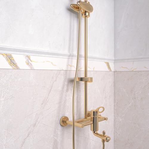 LACHEERY Papel de parede de mármore branco dourado descascar e colar fita de borda de espelho de ban