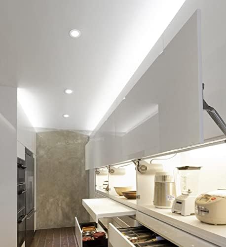 6W LED Round Recessed Ceiling Flat Panel Down Light Ultra Slim Lamp Cool White 7000k Super Bright