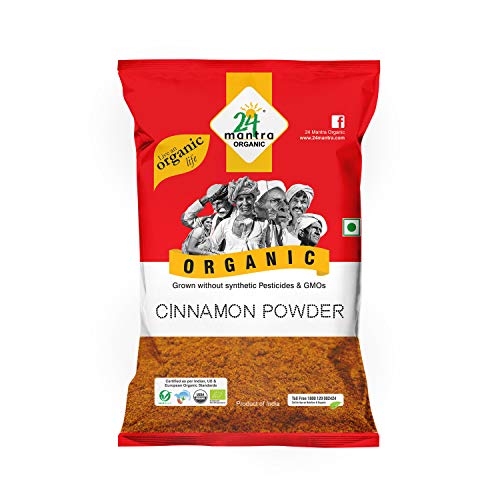 24 Mantra Organic Cinnamon (Cassia) Powder/dalchini powder, 100g
