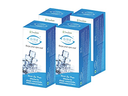 Entyce - Rose Water Based Cooling Eye Drops - Ayurvedic&Herbal - For Dry Eyes,Redness,Irritation,Cvs,Eye Pain - 10Ml - Set Of 4-image-35