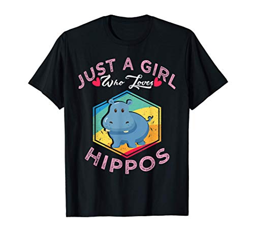 Hippo Shirt Just A Girl Who Loves Hippos Lovers Gift Camiseta