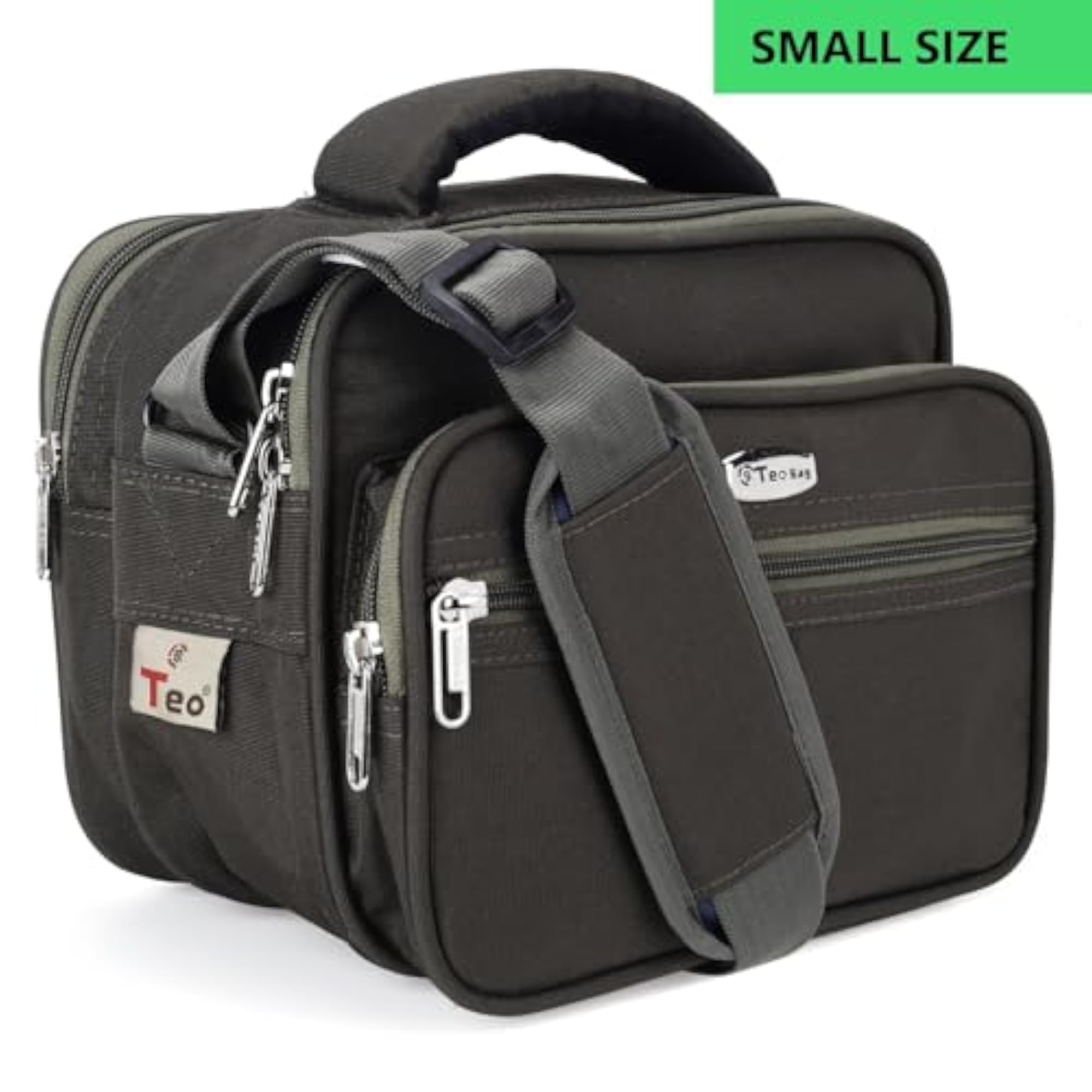 Unisex Nylon Shoulder Bag, Grey