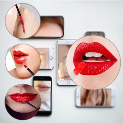 VIVIIHOO 100 Stück Einweg Lippenpinsel, Lippenstift Make-up Pinsel, Augenbrauenpinsel Stift Beauty Tool Kit (100 Stück, Schwarz)