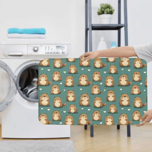 Tapis de salle de bain en forme de U doux absorbant antidérapant