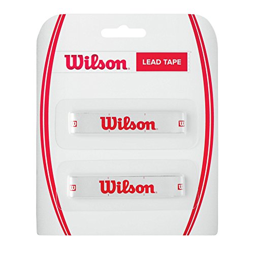 Wilson WRZ540200 Nastro di Piombo Lead Tape, Equilibra Il Peso della Testa della Racchetta, Bianco con Logo