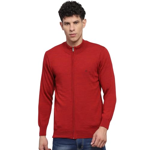 Image of Monte Carlo Men Regular Fit Full Sleeve Solid T Neck Winter Pullover (Pack of 1)