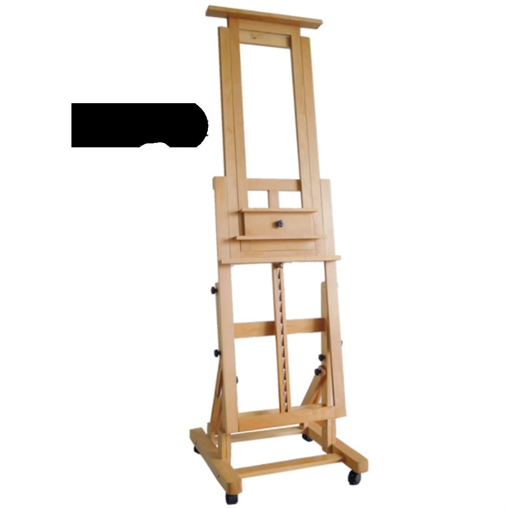 Caballete plano y vertical para pintura al óleo, multifuncional, grande, para elevar el suelo