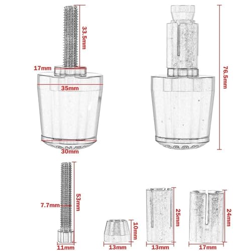 Poignées de guidon moto réglables VT1100 commande frein embrayage pliable