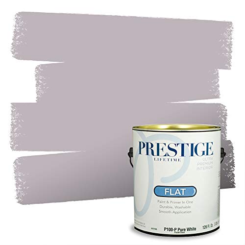 PRESTIGE Paints Interior Paint and Primer In One, 1-Gallon, Flat, Comparable Match of Sherwin Williams* Veiled Violet*