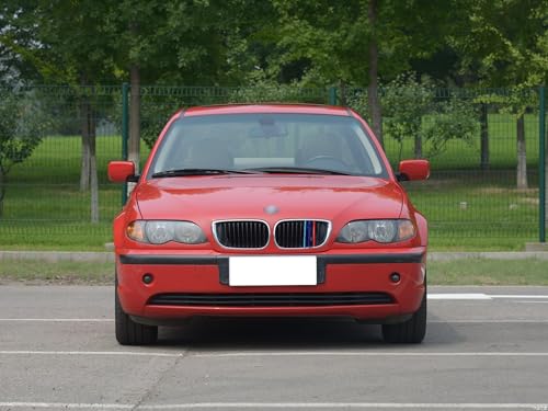 Image of Grille color stripes Compatible with BMW accessories 2004-2006 E46 LCI 3 Series 2-Door Coupe 325ci 330ci 11-Beam Kidney Grill 11-Beam